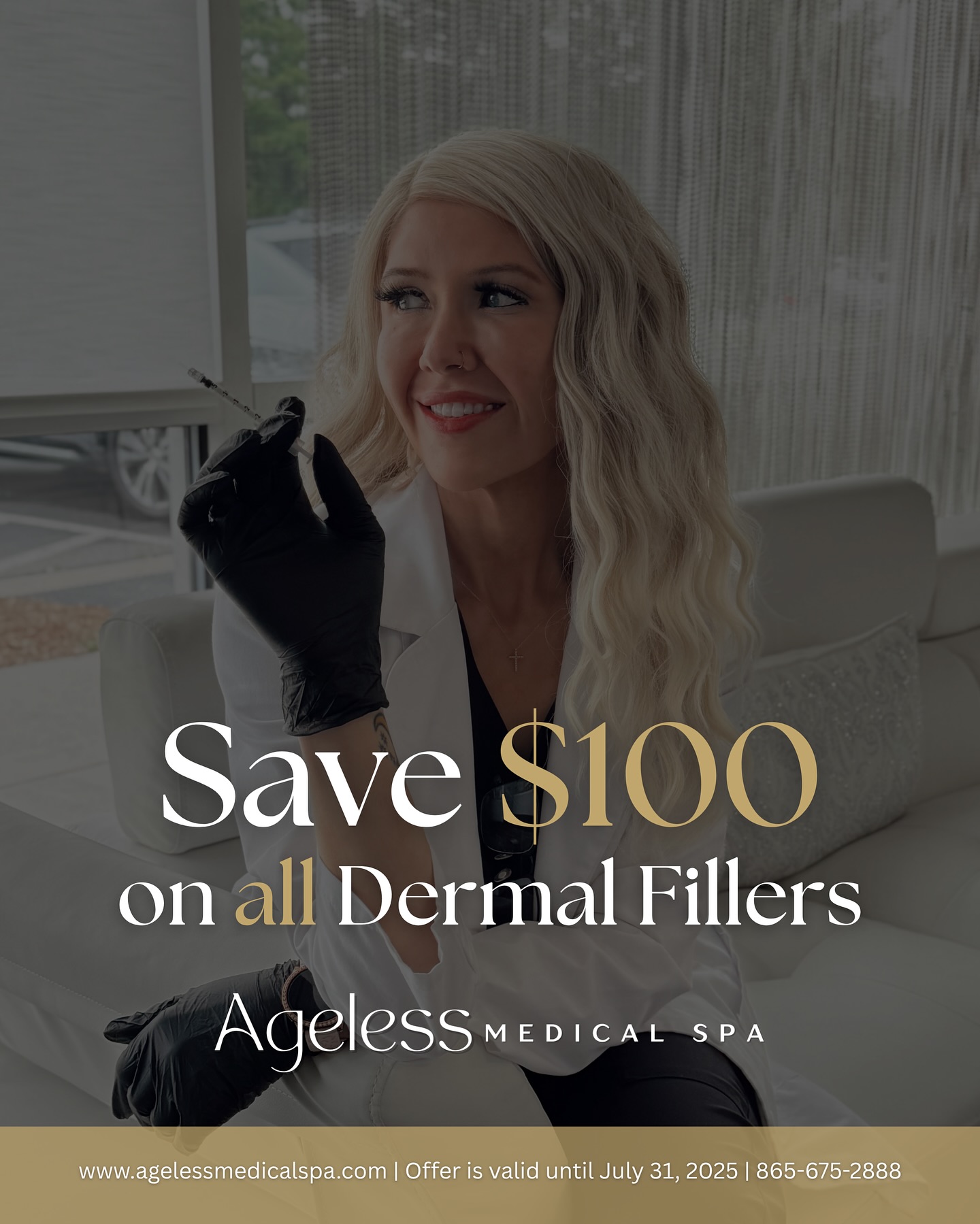 Cheeks, lips, jawline - you name it💉 Schedule your appointment and get $100 off your favorite filler! Offer is valid until end of July☀️