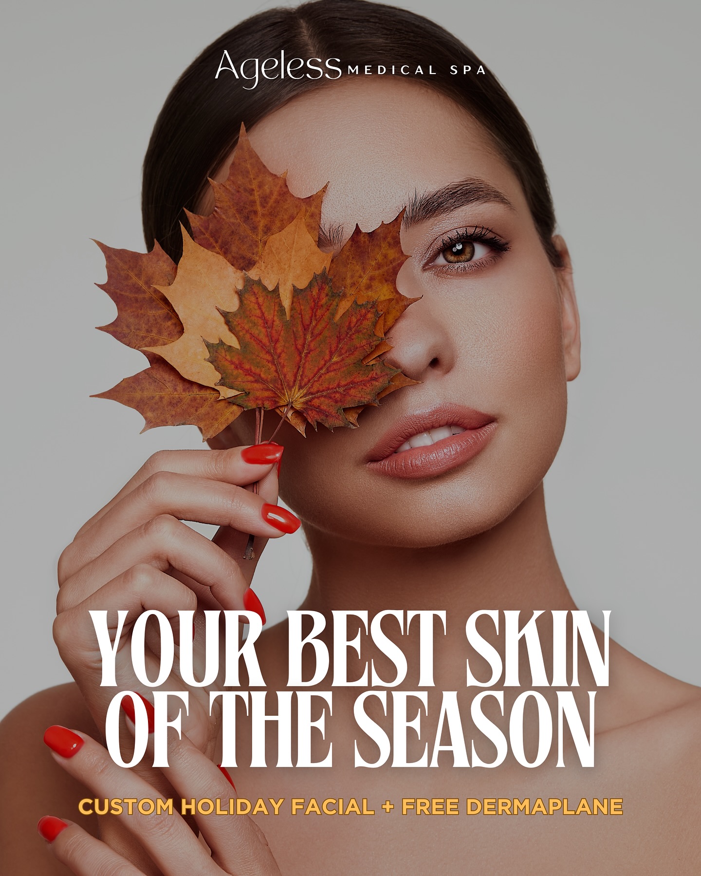 Let the leaves crackle this fall, not your skin🍁 Restore your glow with a customized seasonal facial and a free Dermaplane🌟 Valid through November. Call us today to schedule your appointment!