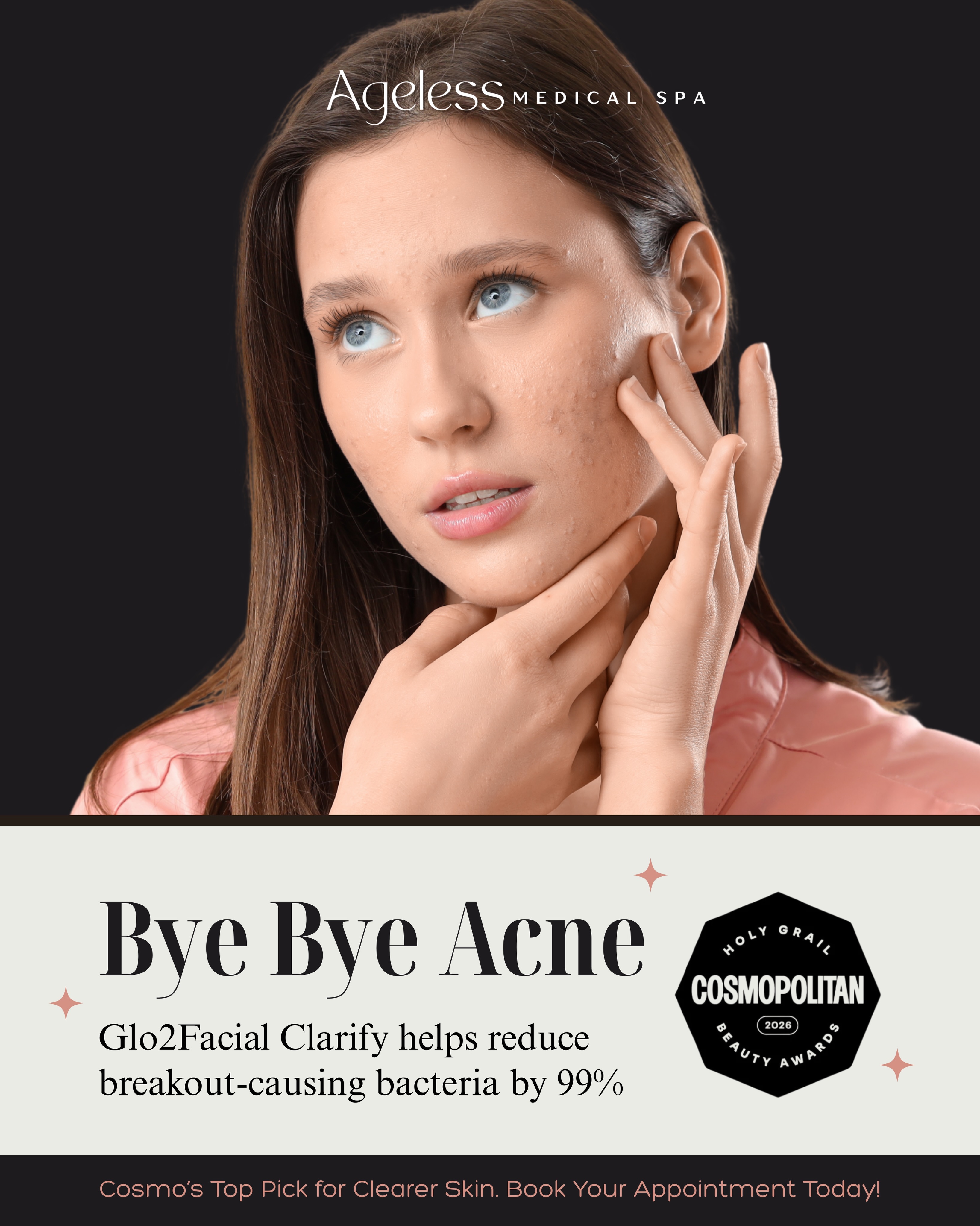 Breakouts? Congestion? Skin that feels like it needs a reset? Glo2Facial Clarify helps target acne prone skin while leaving your complexion feeling refreshed, cleaner, and more balanced. Call or DM us today to schedule, your clear-skin era starts now✨
